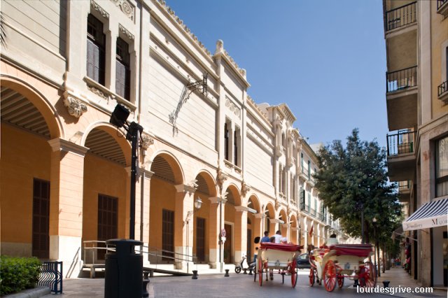 Fachada de la Calle del Palau Reial